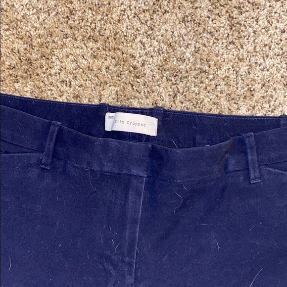 Navy cropped pants - Picture 2 of 2